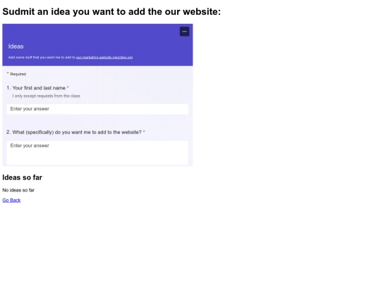 Ideas screenshot