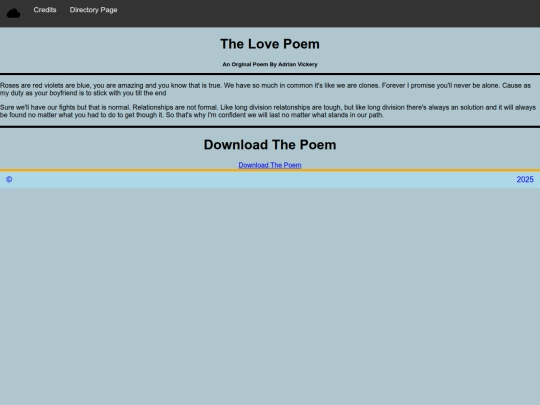 poem screenshot