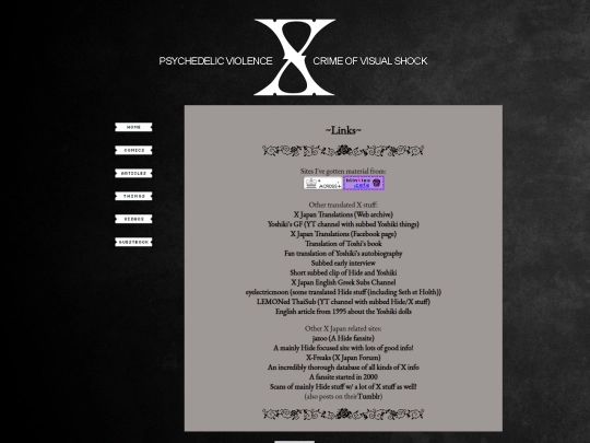 links screenshot