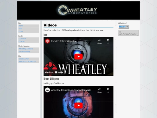 videos screenshot