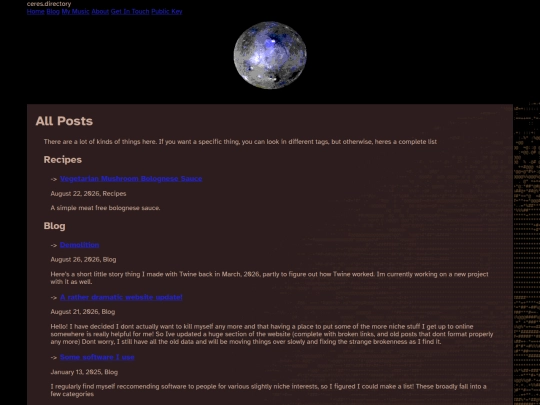 blog screenshot