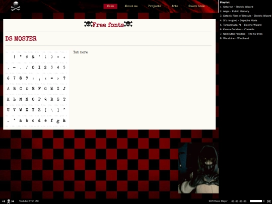 fonts screenshot