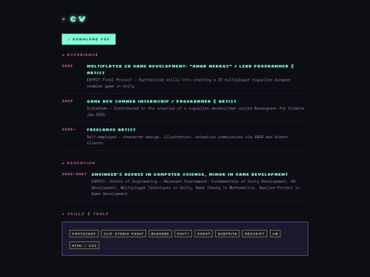 cv screenshot