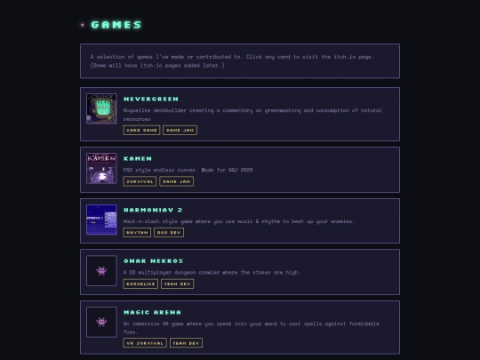 games screenshot