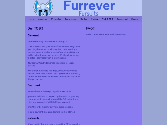 FAQ-TOS screenshot