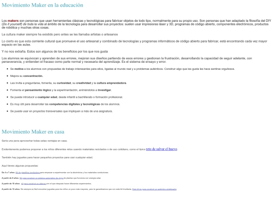 educación maker screenshot