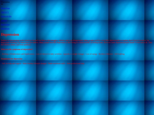 Depression screenshot