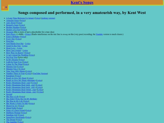 westk/kents_songs screenshot