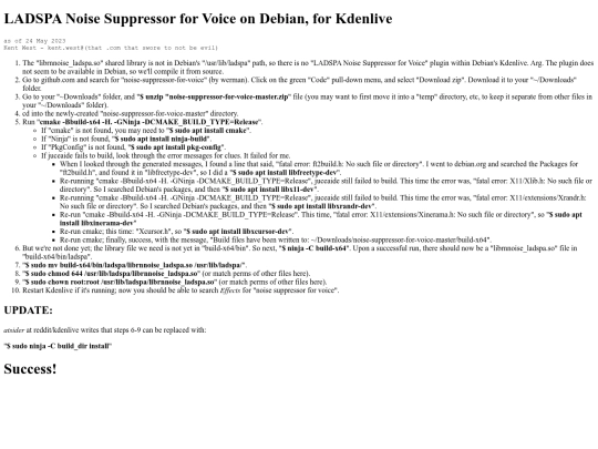 westk/librnnoise screenshot