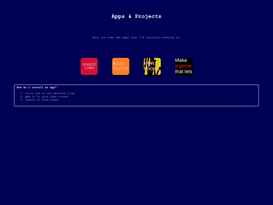 apps screenshot