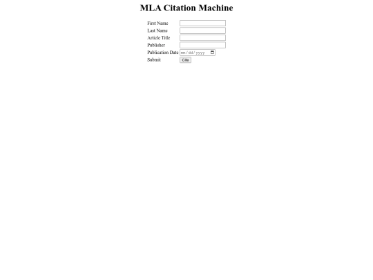 projects/mla screenshot