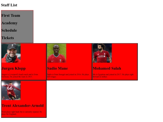 staffpage screenshot