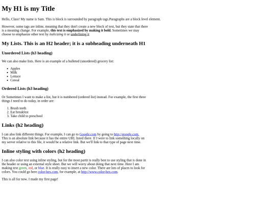 islt_7360/myassignments/Your_First_Webpage screenshot