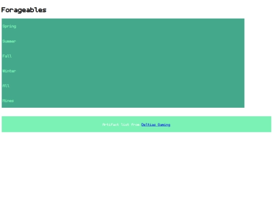 forageables screenshot