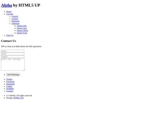 Alpha with Overlay/contact screenshot