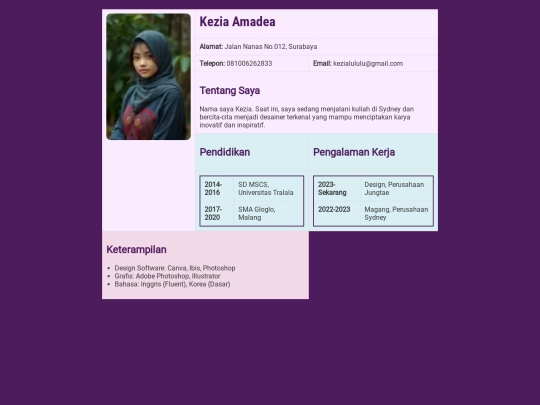 CV/CVKezia screenshot