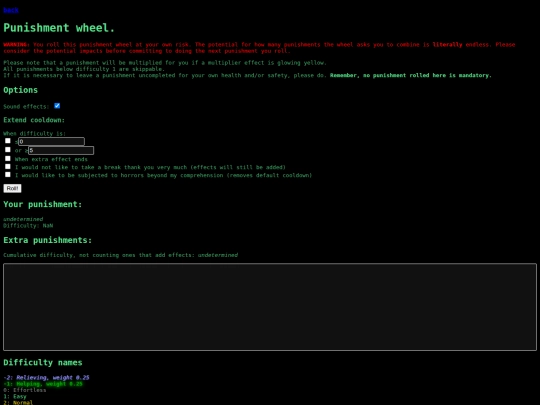 punishmentwheel screenshot