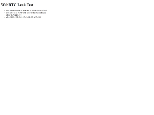 test screenshot