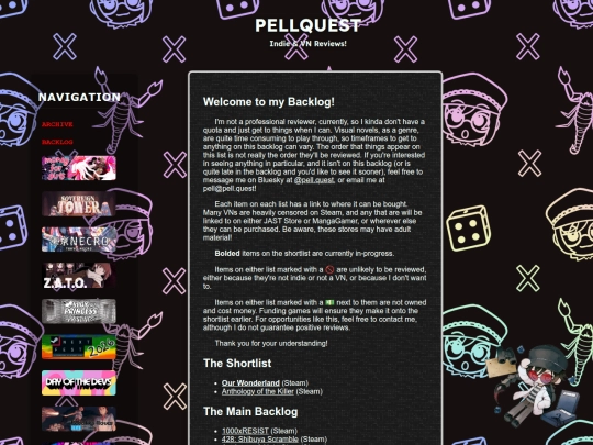 reviews/backlog screenshot
