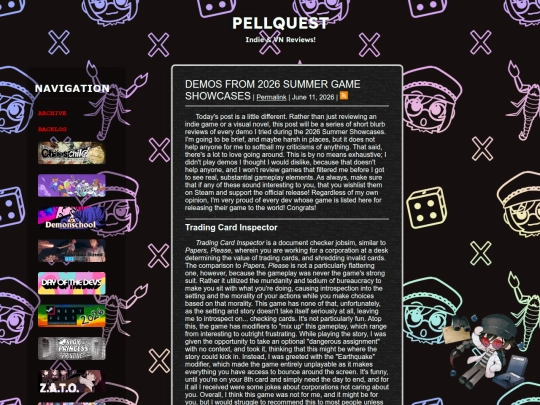 reviews/summerdemos2026 screenshot
