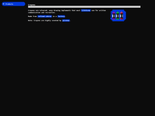 database/crayons screenshot