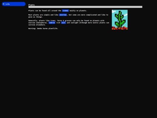 database/plants screenshot