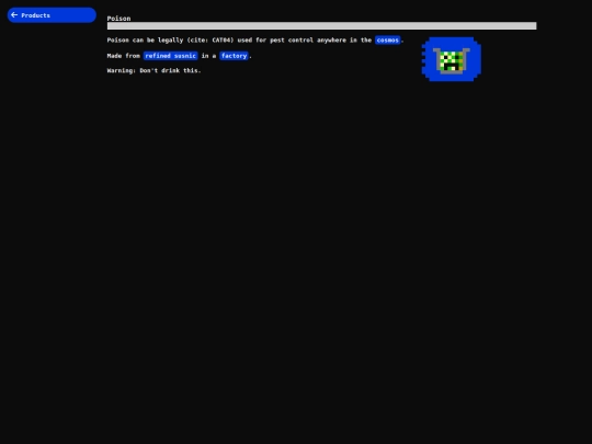 database/poison screenshot