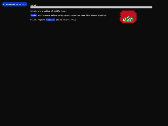 database/salad screenshot