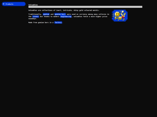 database/valuables screenshot