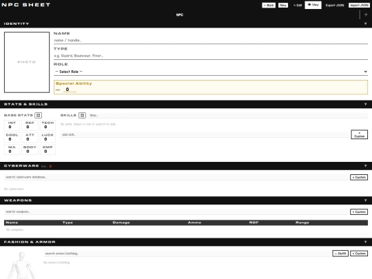 npc-sheet screenshot