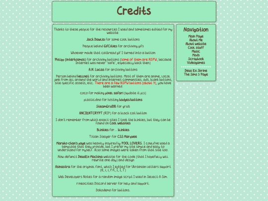 credits screenshot