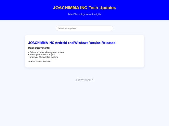updates screenshot