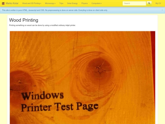 html/woodprinting screenshot