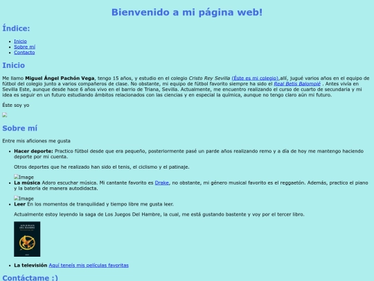 IndexSinCSS screenshot