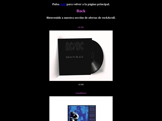 ROCK/vinilosrock screenshot