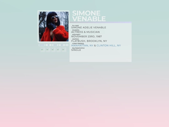 bio screenshot