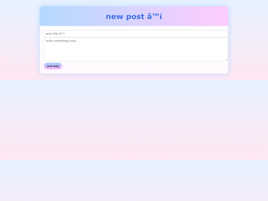 posts screenshot