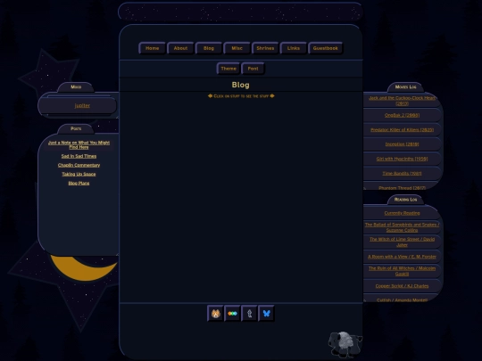 Blog screenshot