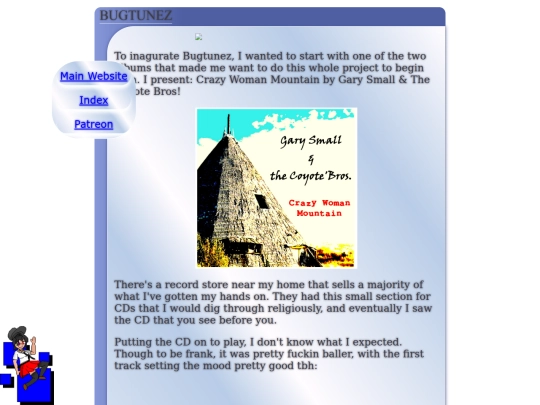pages/bugtunez/albums/CrazyWomanMountain screenshot