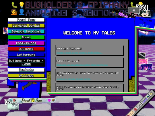 pages/writings screenshot