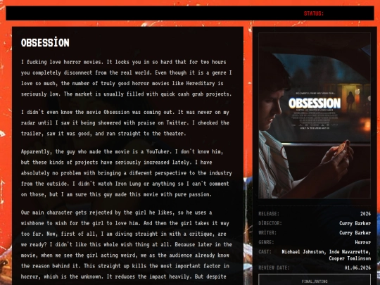 movies/obsession screenshot