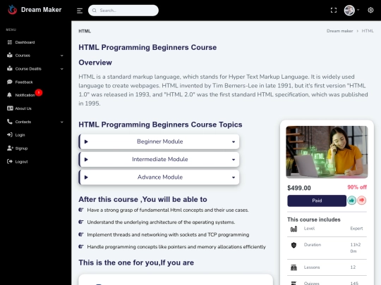 HTML screenshot