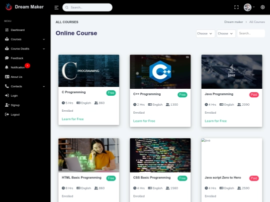 allcourse screenshot