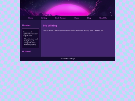 writing screenshot
