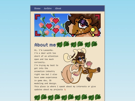 blog/about screenshot