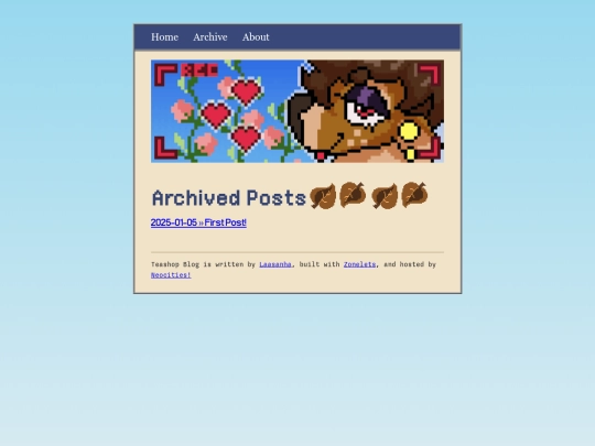 blog/archive screenshot