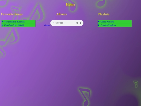 Music screenshot