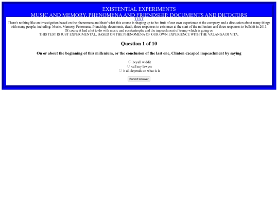 existentialexperiments screenshot