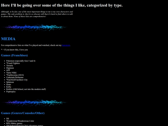 interests screenshot