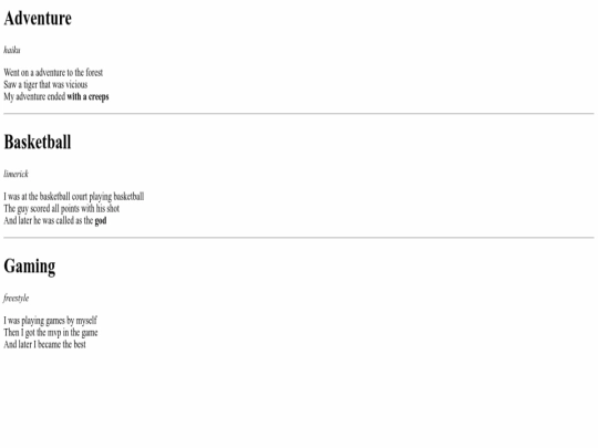 index screenshot